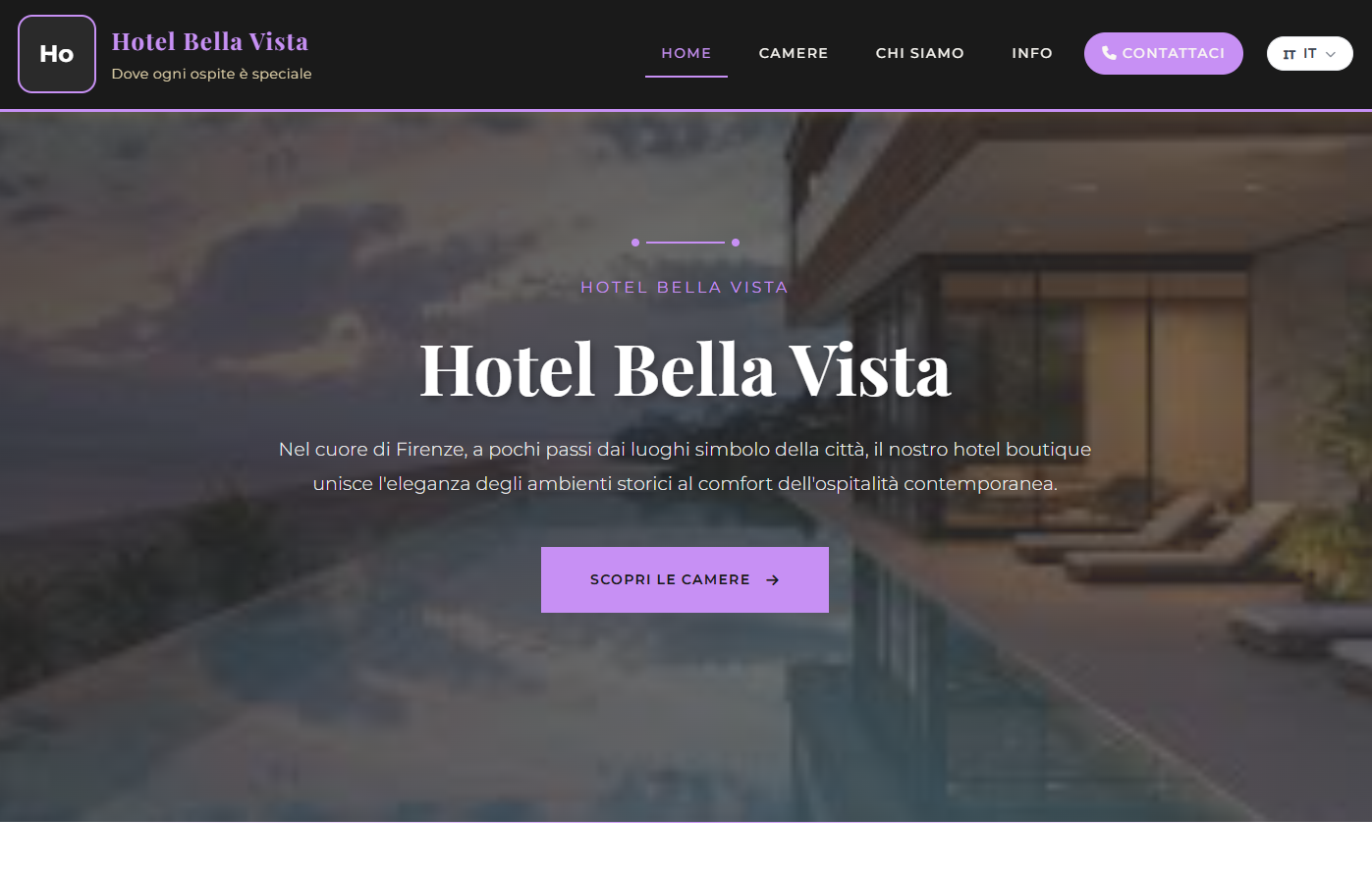 Template Elegant per Hotel